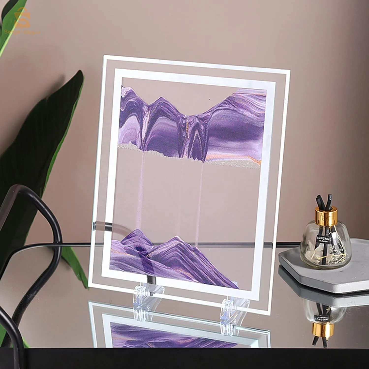 🎁Sablier Rectangulaire créatif sable mouvant 3D