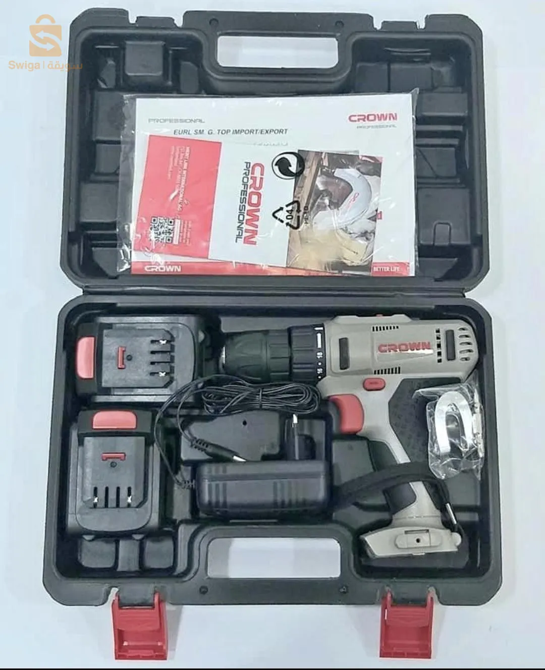 Visseuse crown 12v double batterie lithium avec valise