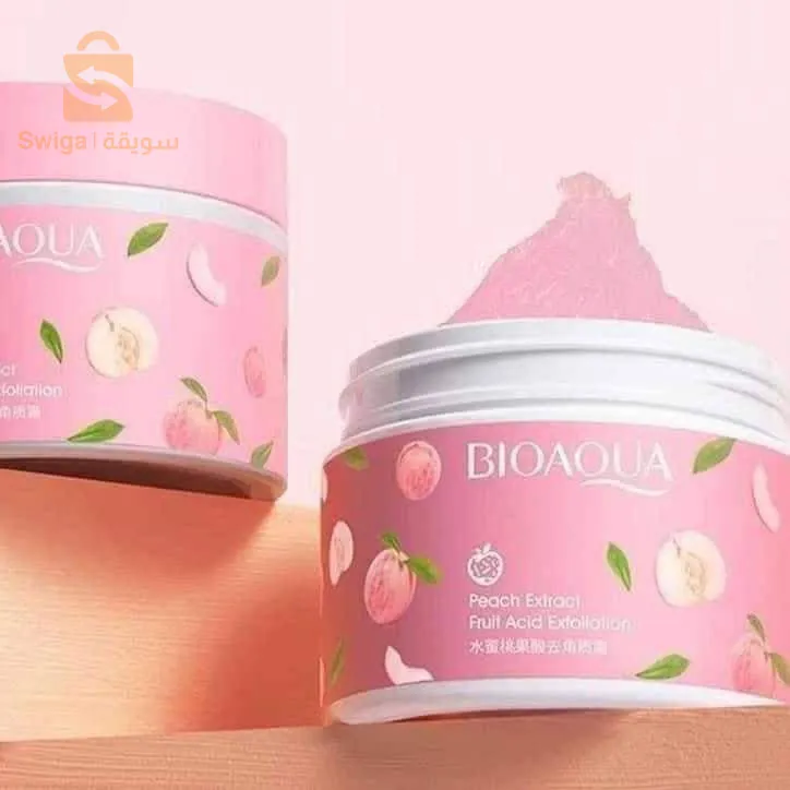 ماسك وسكراب الخوخ من BIOAQUA$🤍🤍