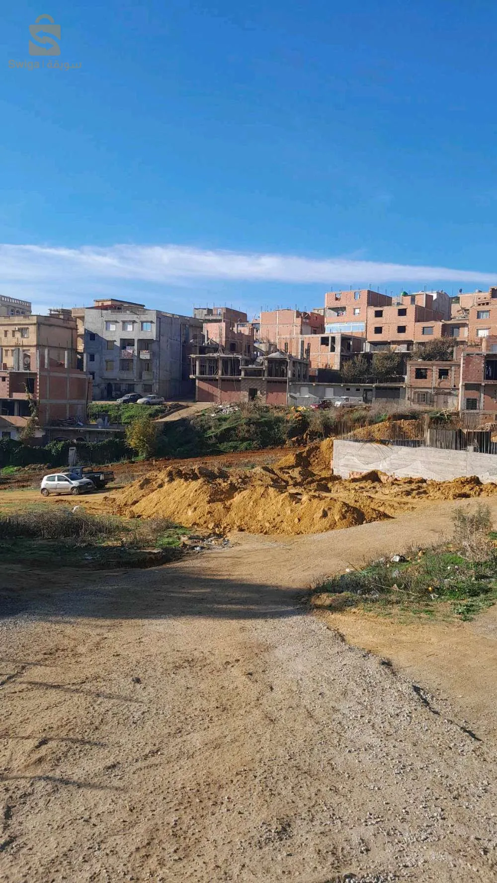 Lands for sale in Oulad Mendil Douira, Algeria, with contract, real estate booklet, and building permit