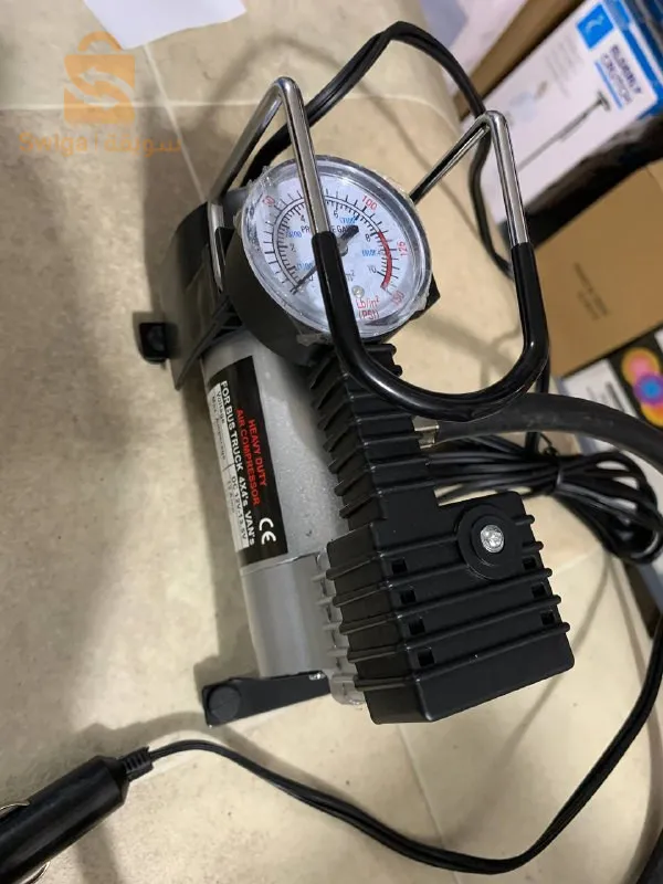 ضاغط هواء ومنفاخ إطارات DC 12V يعمل بقابس ولاعة السجائر$👍