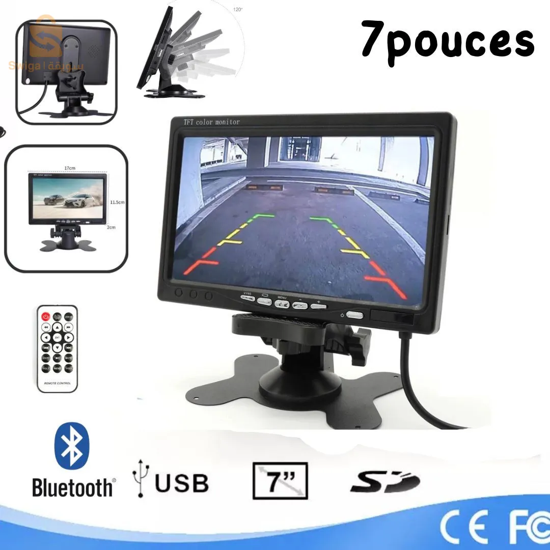 شاشة لمس دي في دي 7 بوصة TFT LCD للوحة قيادة السيارة$👍