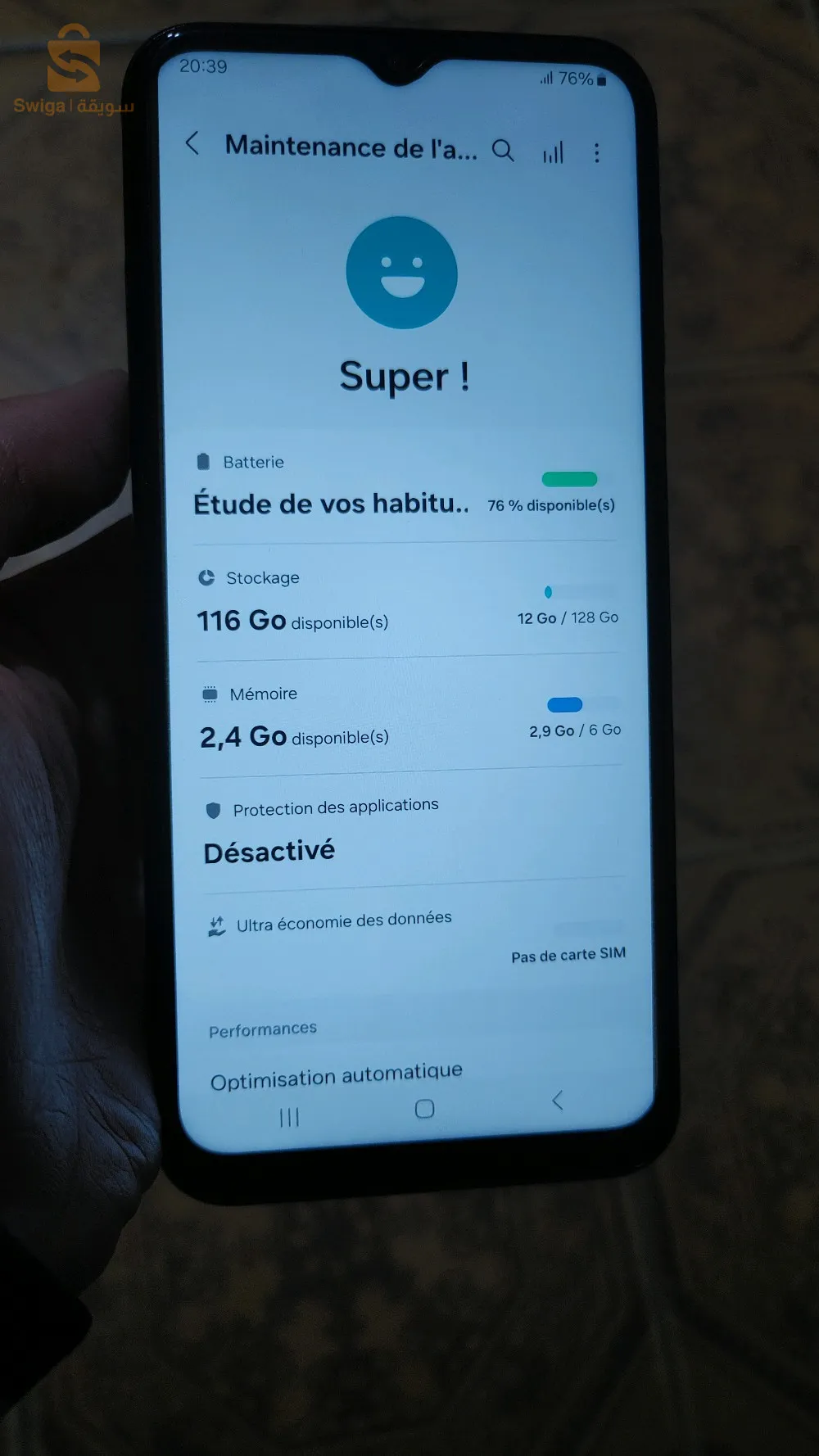 Samsung Galaxy F14 5G معاه كلش ماشي يامات برك نظيف قصبة
Ram/6
Rom/128
Batterie 6000 mah 
90 htz 
كركرة سكيكدة
0796921335