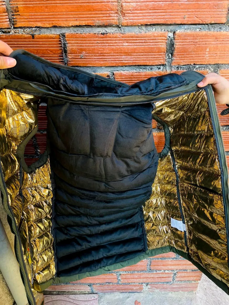 gilet doudoune vert militaire