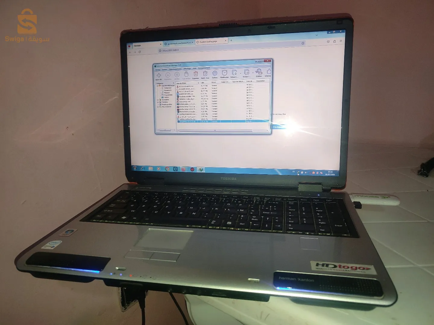 لا بتوب نضيف في حالة جيدة نوع Toshiba