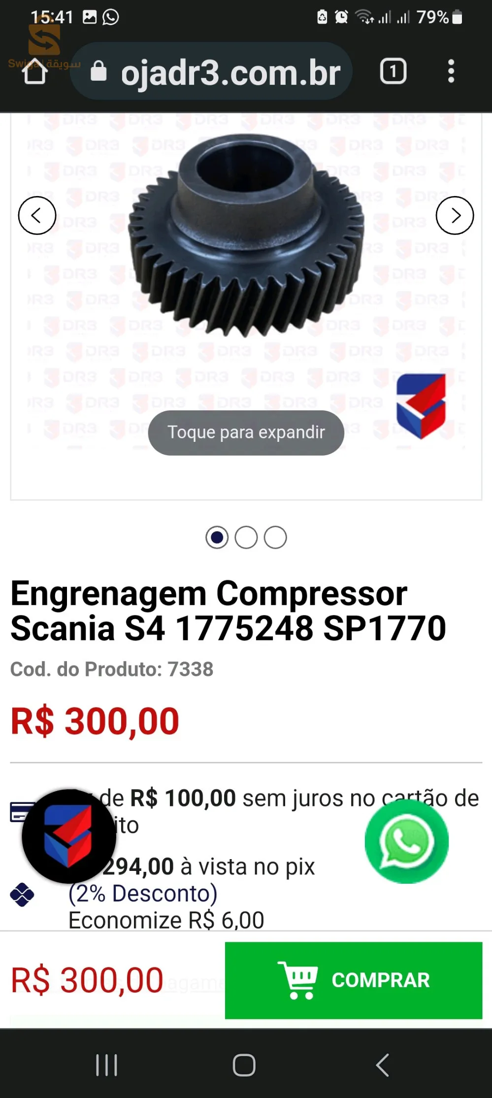 engrenages de compresseur scania