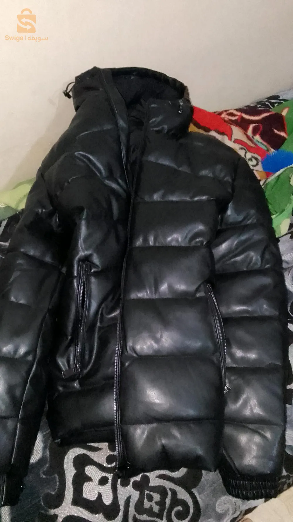 معطف شتوي من الجلد