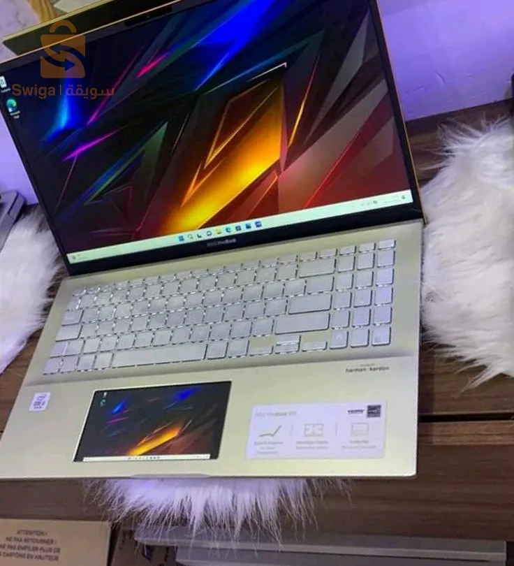 🔥🖥️🌈 ASUS 🇨🇵 ORIGINAL TOUJOURS FRANCE 🇫🇷 🔥 🥰 
Super, , Ecran Nanoedge ——-
LE ASUS VIVOBOOK S15—DUAL SCREEN 
C’EST UN ULTRA BOOK HAUTE GAMME NOUVELLE GÉNÉRATIONS , : 💯😍New ARIVVAGE ✅
CORE I5-10210u VPRO 10TH GÉNÉRATION UP TO 4.20GHZ TURBO BOOST 
8G RAM DDR4 
512 SSD NVME
CARTE GRAPHIQUE INTEL UHD UP 4Gb
ÉCRAN 15.6  EN LED  FULL HD  1920x1080💥 NANOEDG
TRACKPAD NUMÉRIQUE , DUAL SCREEN 
TYPE C,SON ASUS SONIC MASTER STÉRÉO LECTURE SD PORT JACK, HDMI 
WINDOWS 10 PRO ORIGINAL AVEC SES UTILISATEURS ORIGINAL ET ANTI VIRUS 
CHARGEUR ET BATTERIE 3H et+💥🔋
——Top PRIX 82000DA