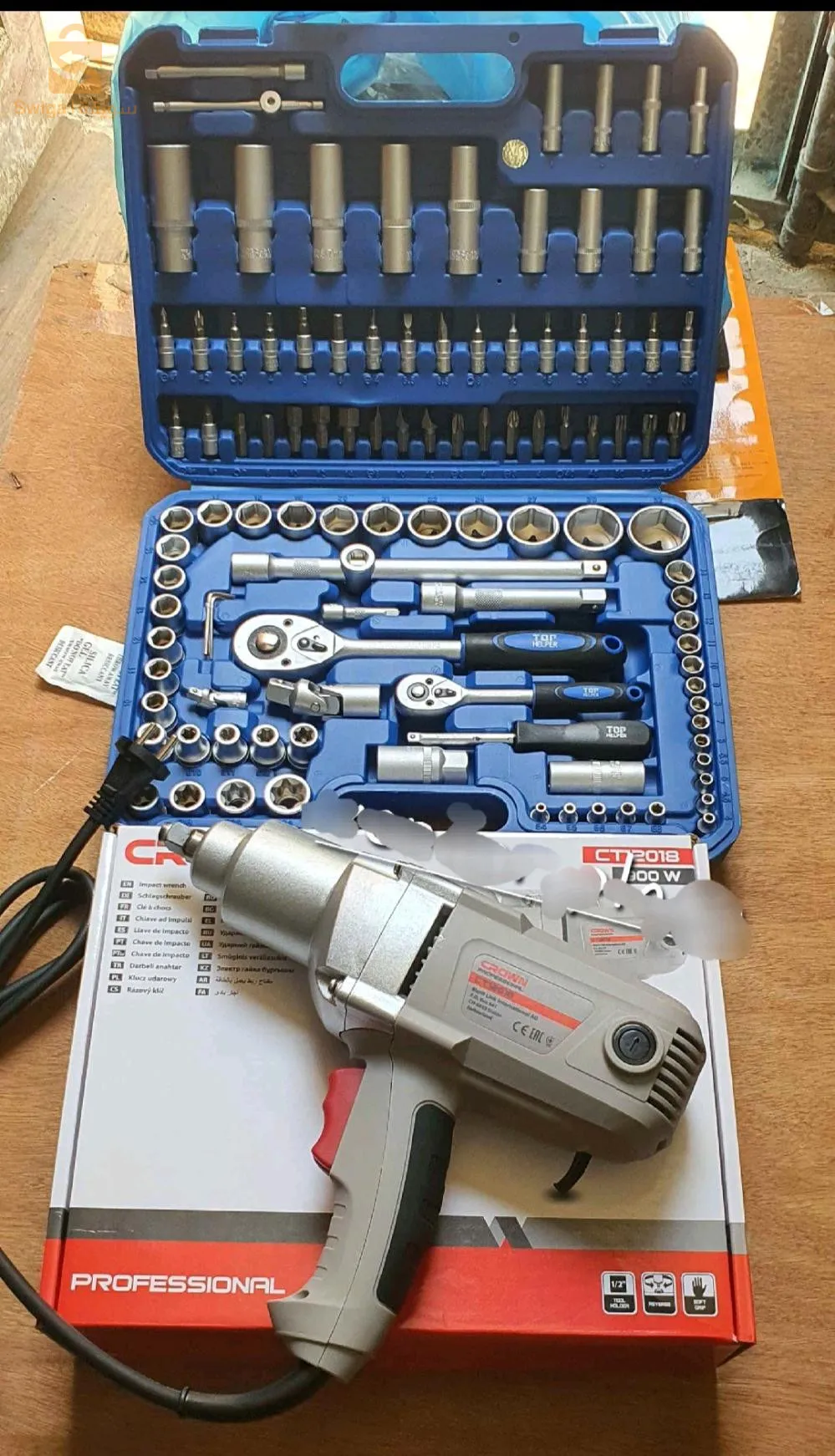 Boulonesse crown original 900w  + caisse tophulper 108 pcs original