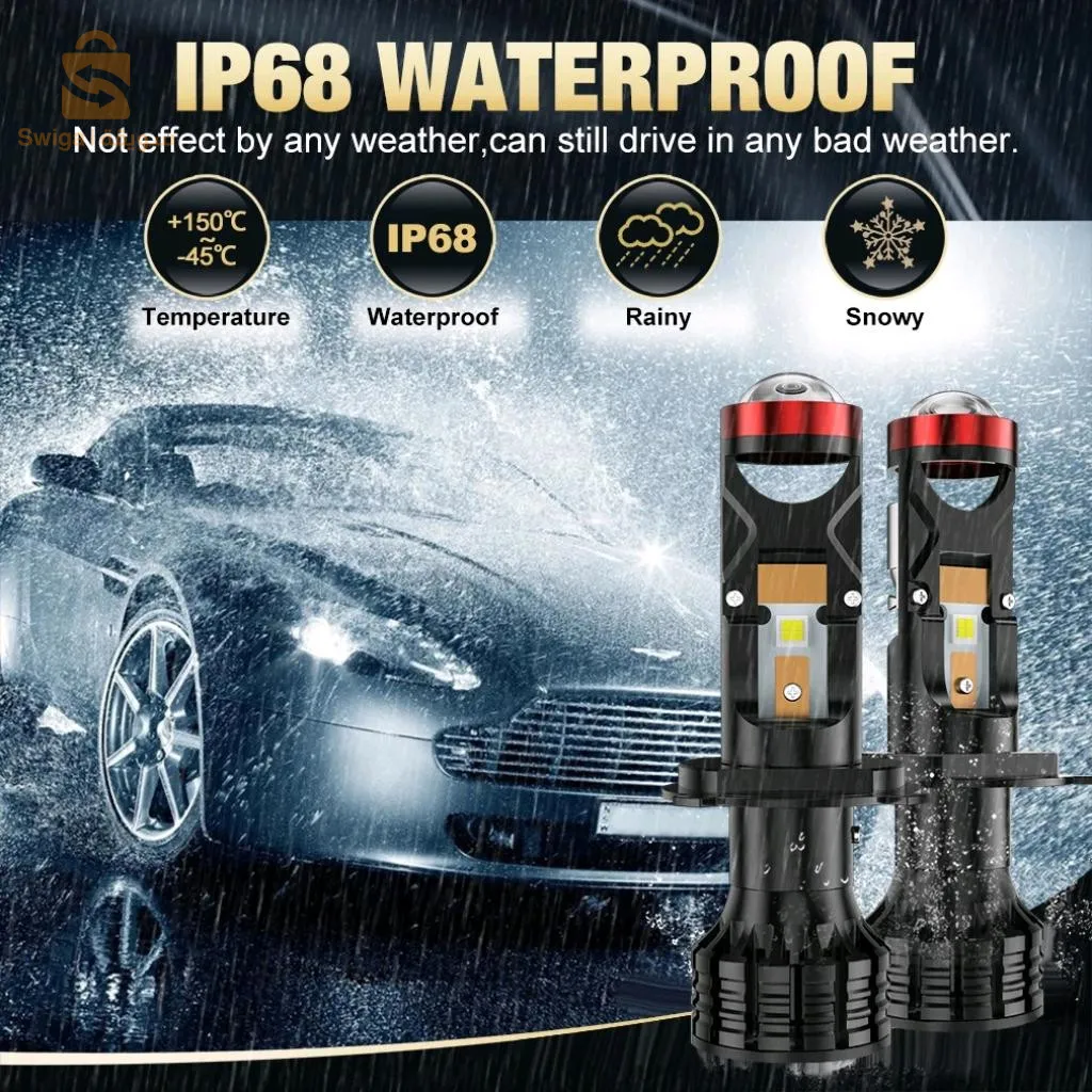 Mini Loup U7 Led & Xenon 100W 22000LM H4 H7, U7 - مصابيح سيارة الامامية$👍