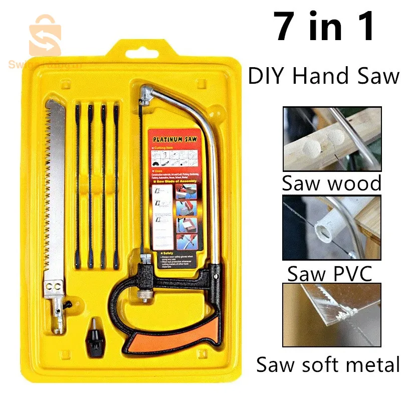 Scie à Arc Scie Manuelle Réglable Professionnelle Pvc Bois Fer 3 Fonctions De Réglage