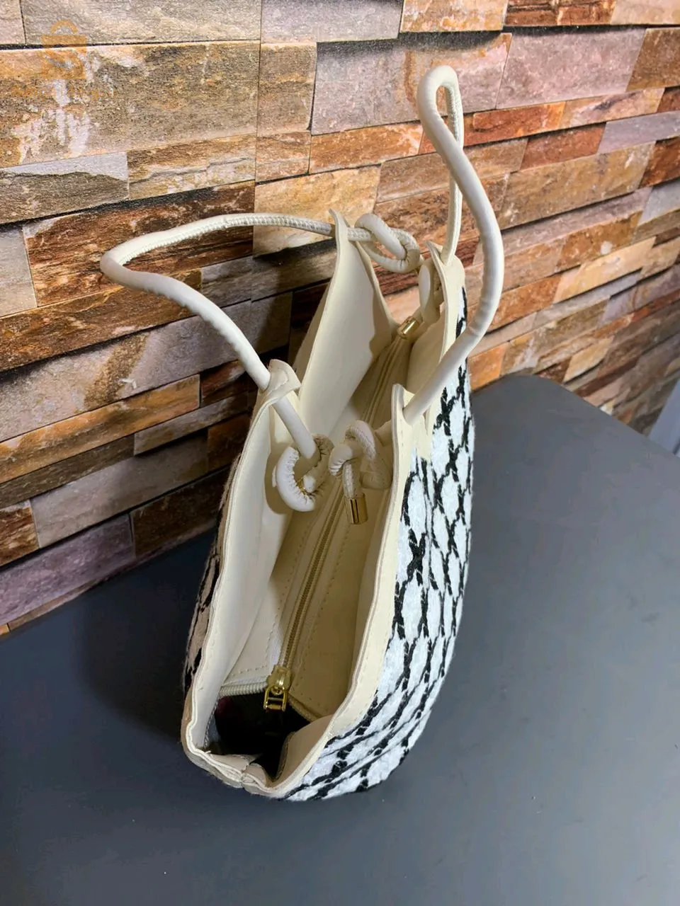 Sac à main en Tweed tissé à carreaux pour femmes