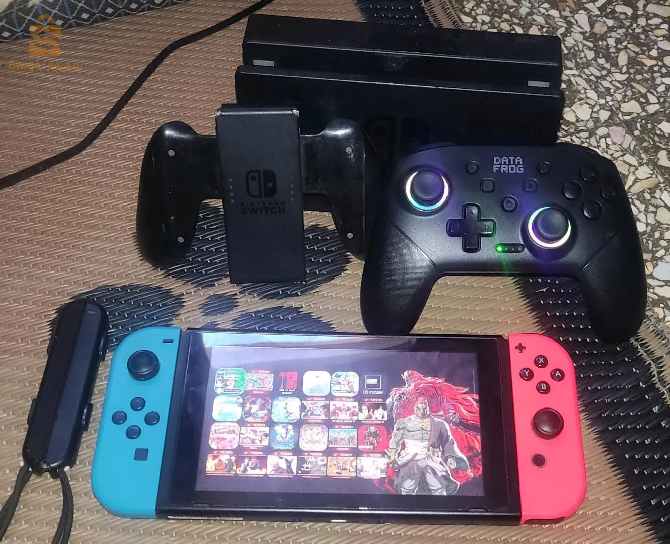 Nintendo Switch flashé v2 2021 +stockage 128gb plein des jeux
