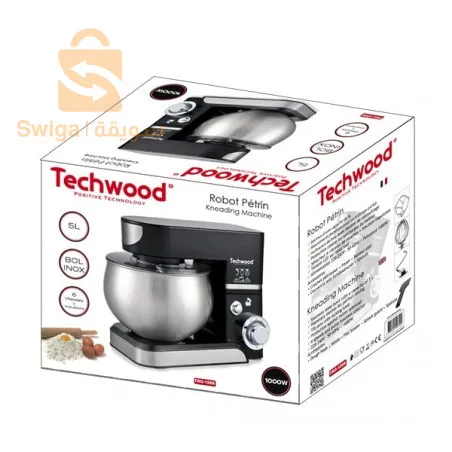 Multifunction Kneading Robot 6 Speeds With Stainless Steel Bowl 5L 1000W Techwood TRO-1066
