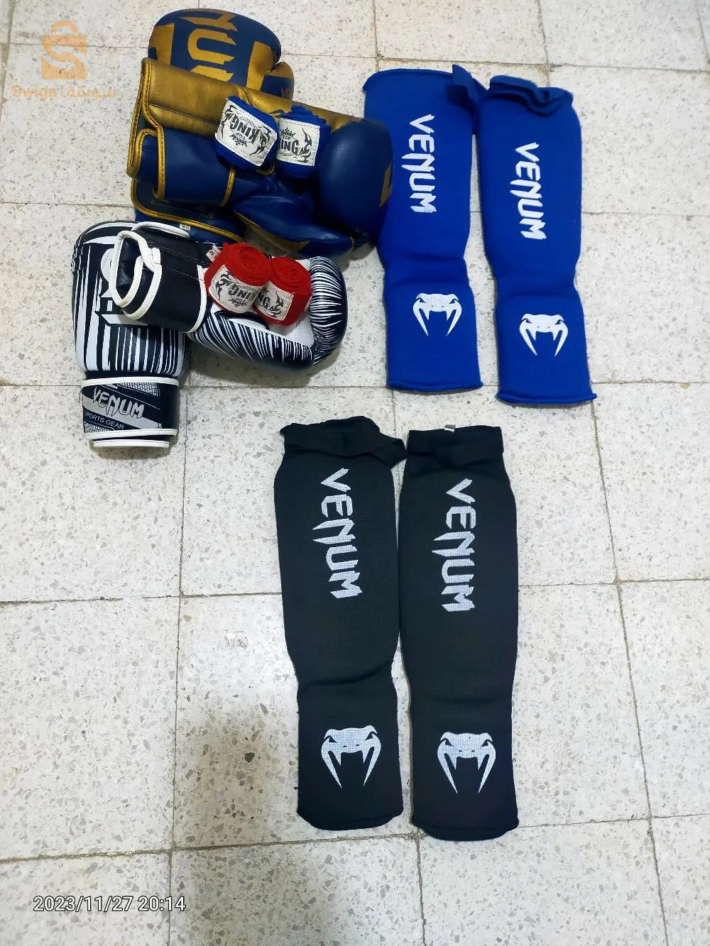 قفازات كيك بوكسينڨ حالة جيدة جداً العمر 08و12سنة مستعمل مدة قصيرة رقم الهاتف 0661192810