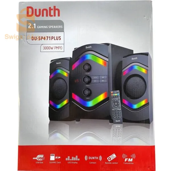 مكبر صوت عالي الجودة 2.1 3000 واط DUNTH DU-SP471PLUS$👍