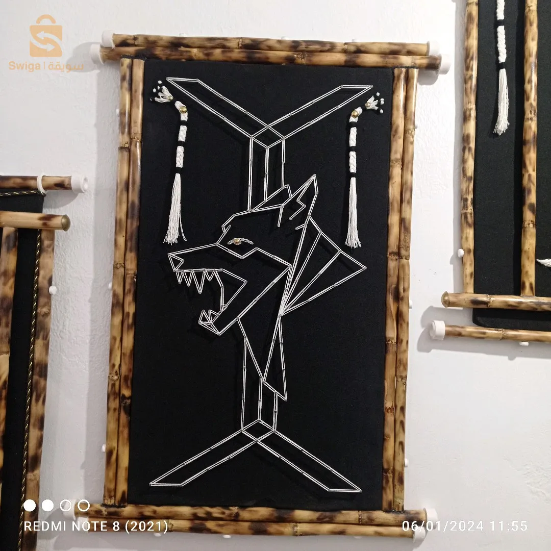 لوحات فنية 3d مسمار و خيط