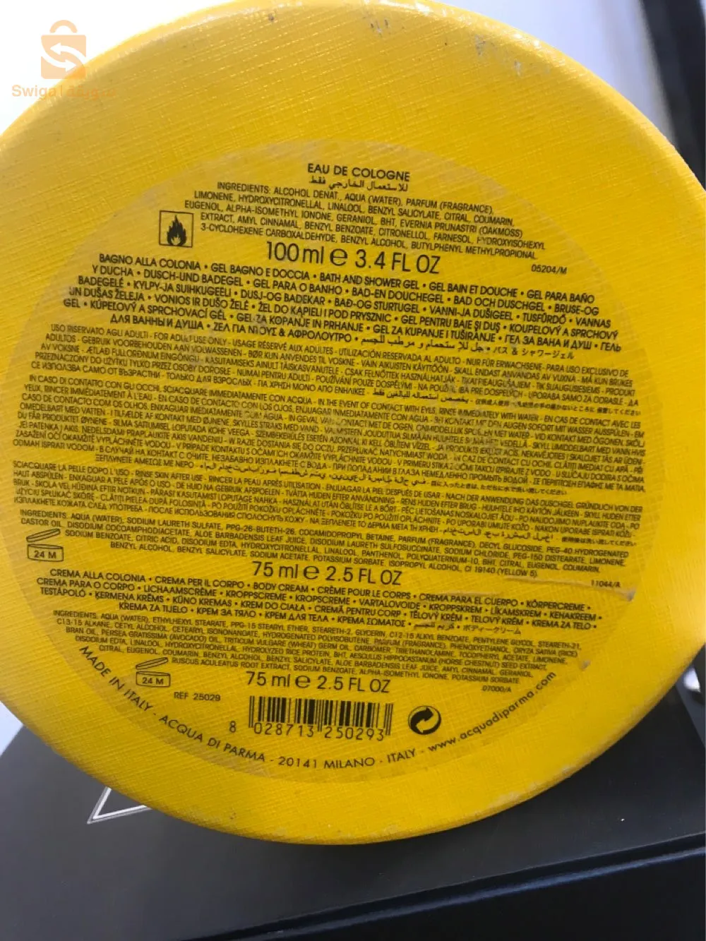 coffret Aqua Di Parma ( Colognia ) Original