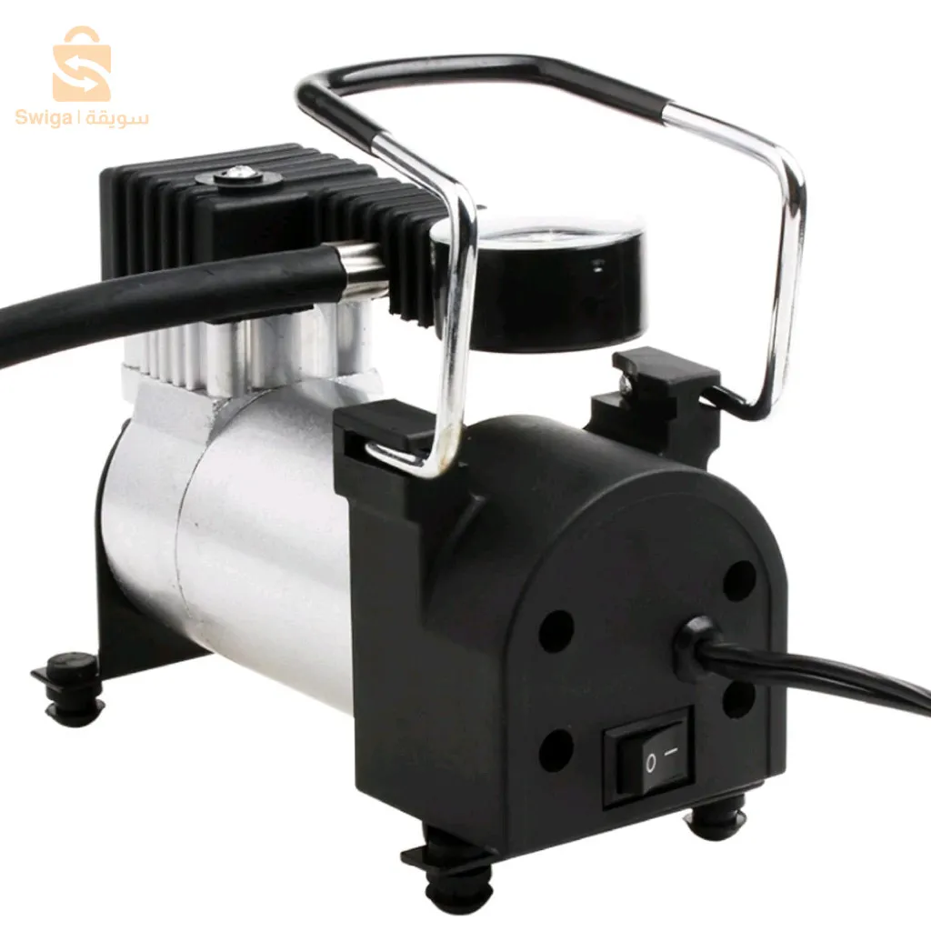 ضاغط هواء ومنفاخ إطارات DC 12V يعمل بقابس ولاعة السجائر$👍