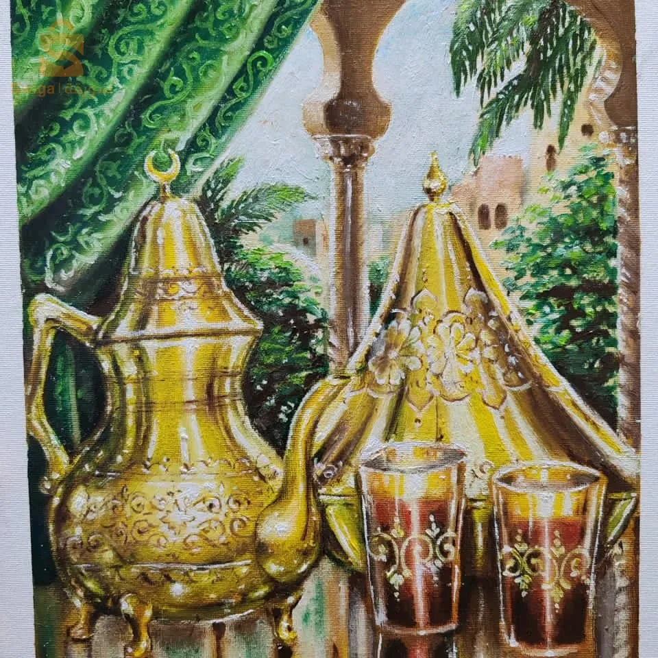 لوحة فنية زيتية متقنة