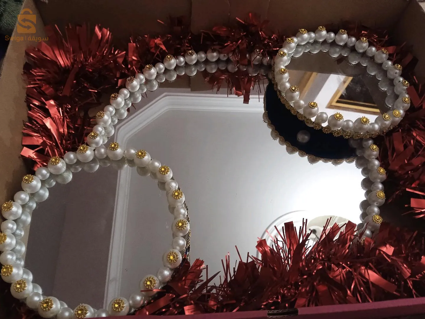 plateaux miroir et coffre
