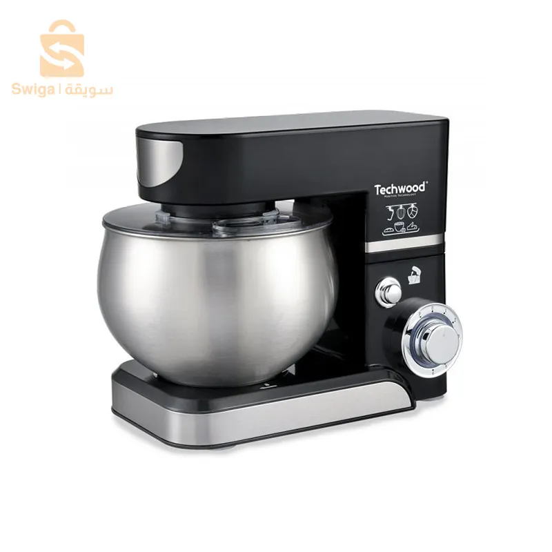 Robot Pétrin Multifonctions 6 Vitesses Avec Bol En Inox 5L 1000W Techwood TRO-1066