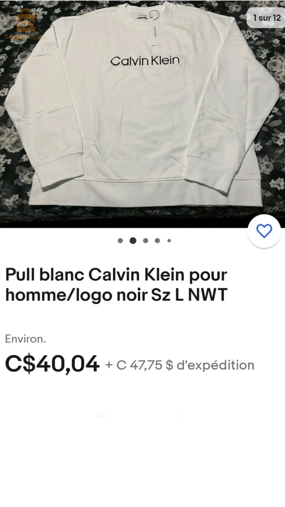 T-shirt Calvin klein original venue de Belgique 🇧🇪