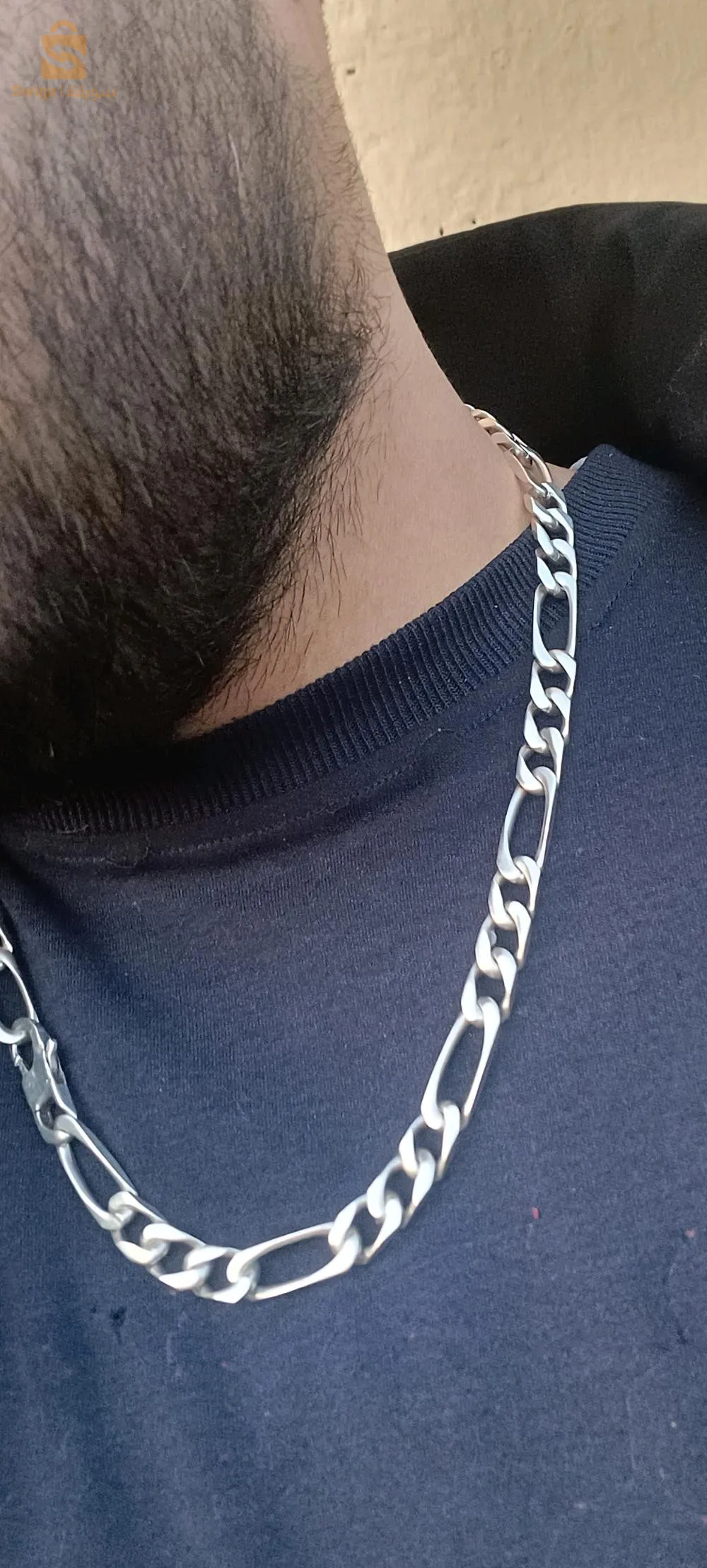 سلسلة فضة cuban link الوزن 63 غرام