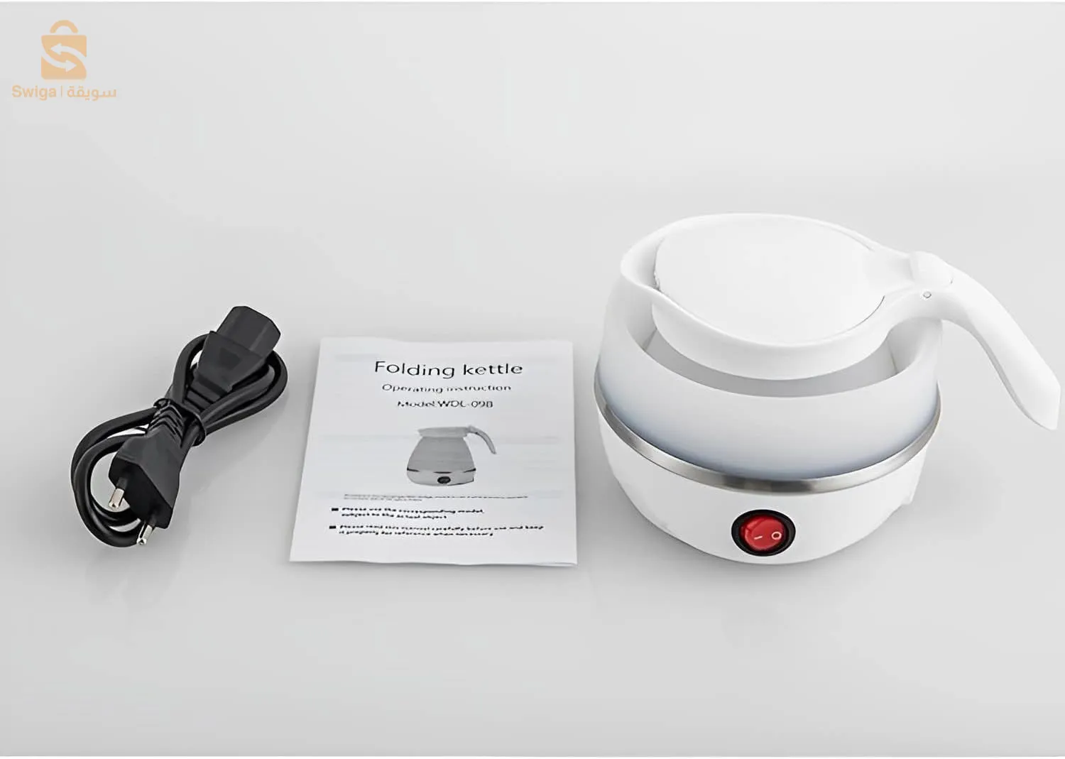 Bouilloire électrique pliable en silicone ,portable Avec indicateur de mise hors tension غلاية كهربائية قابلة للطي محمولة سيليكون$👍