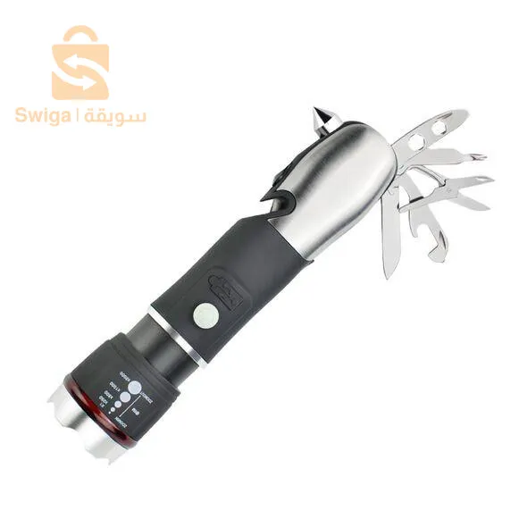 مصباح يدوي قوي الإضاءة متعدد الاستعمالات