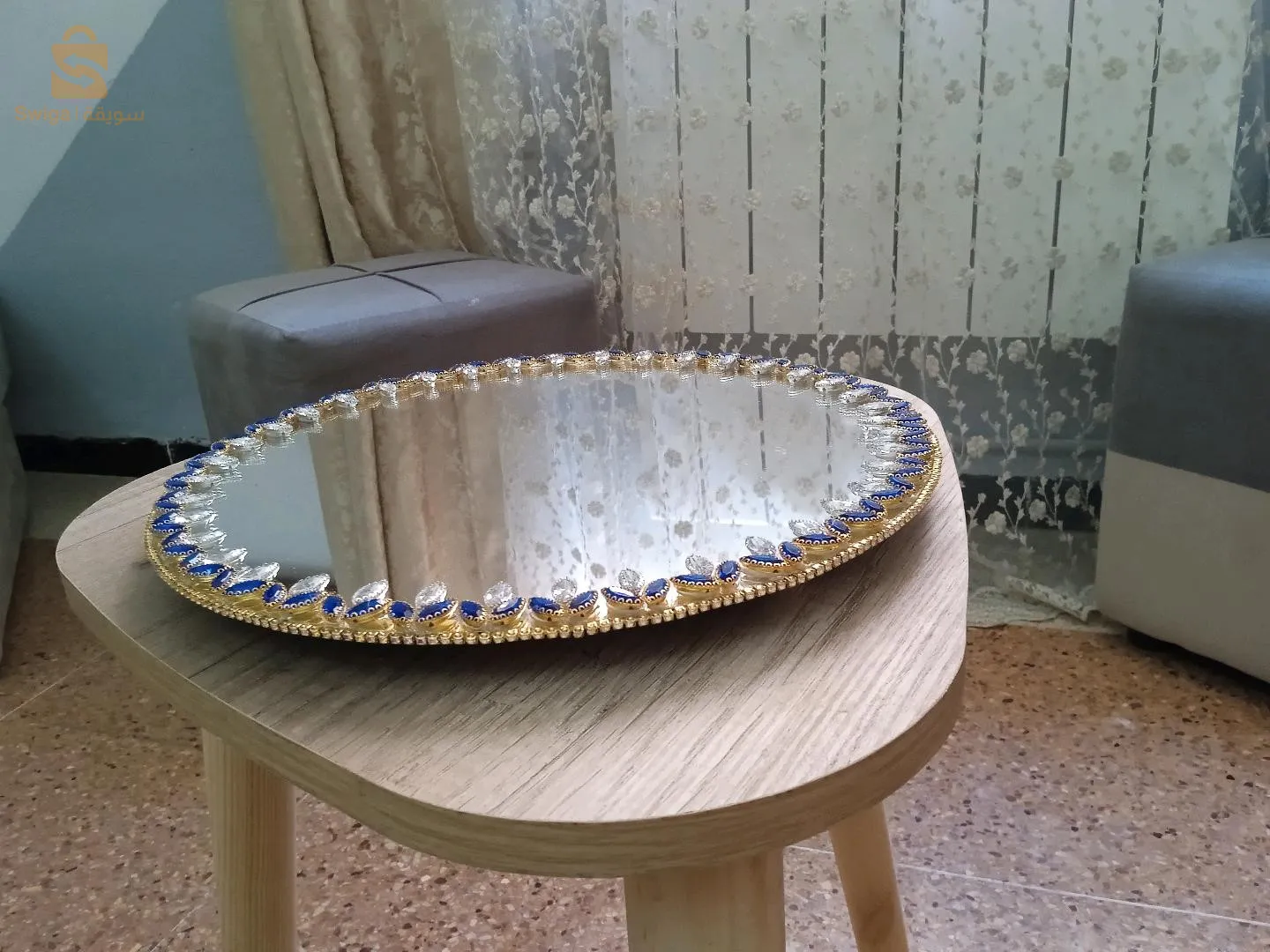 plateaux miroir et coffre