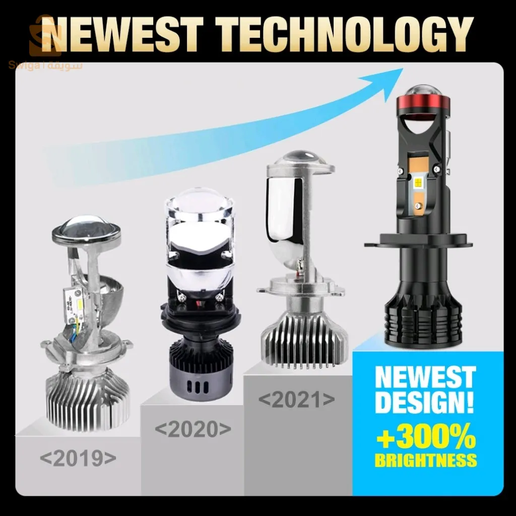 Mini Loup U7 Led & Xenon 100W 22000LM H4 H7, U7 - مصابيح سيارة الامامية$👍