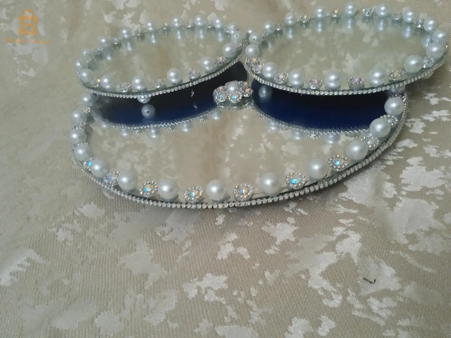 plateaux miroir et coffre