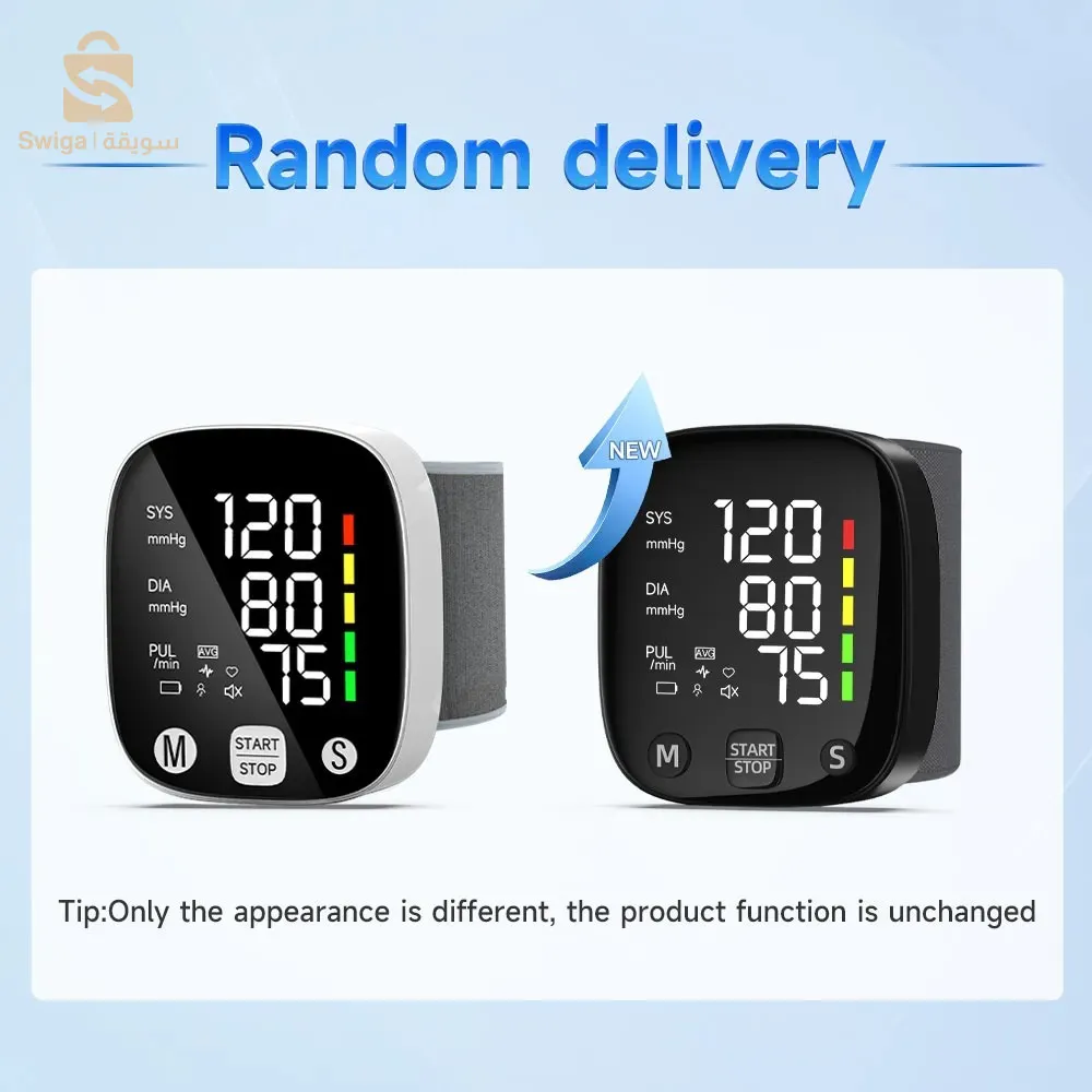 جهاز قياس ضغط الدم من المعصم LED من Aste، مقياس ضغط الدم للبث الصوتي، دوران التوتر، جهاز مراقبة ضغط الدم،$👍