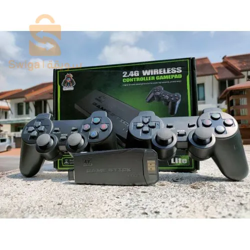 Console de jeux vidéo familiale Portable 4K TV avec manette de jeu intégrée 10000 jeux classiques Playstation
