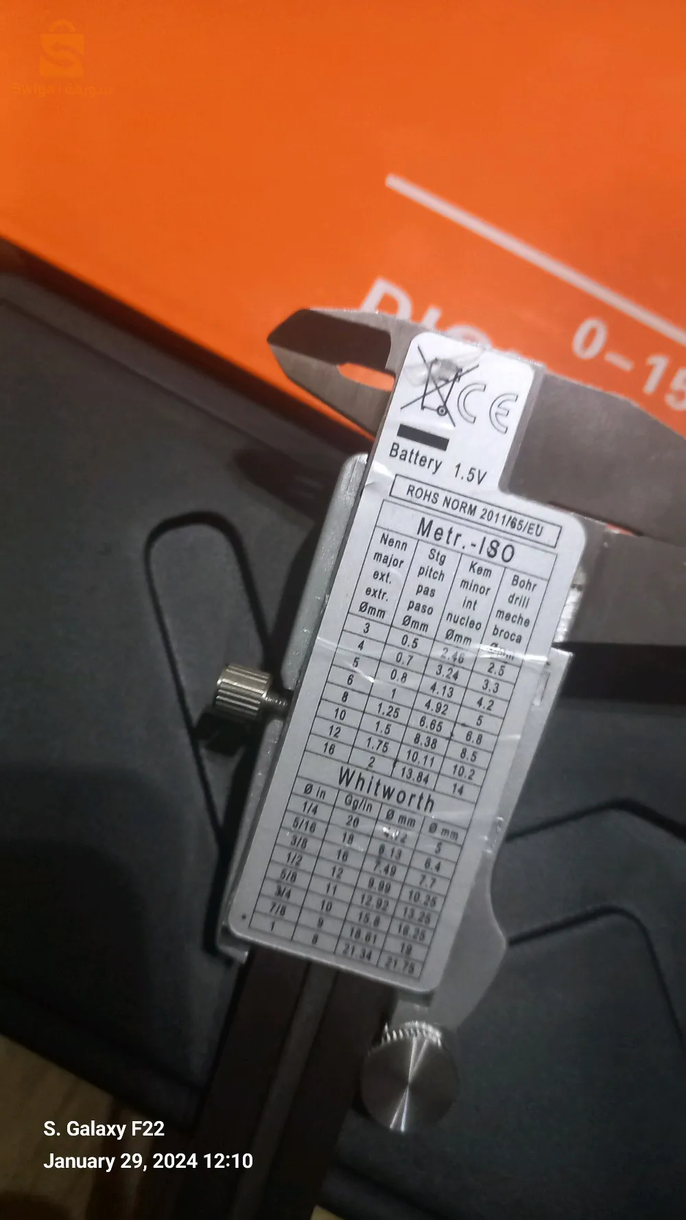 pied a coulisse Digital 15cm