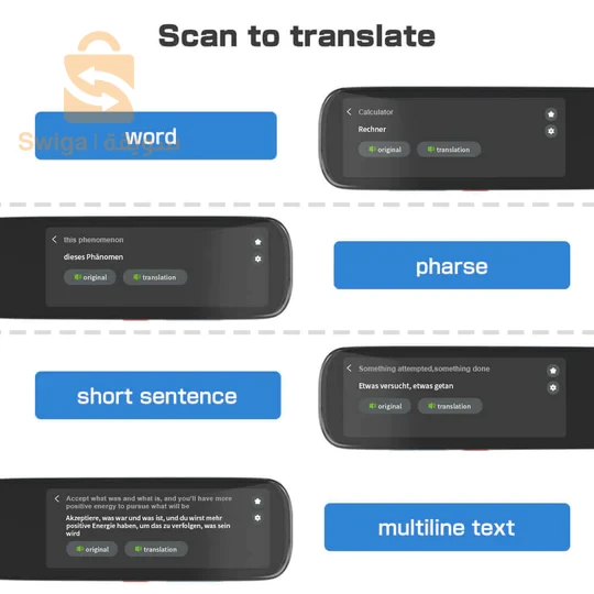 القلم القارئ و الماسح الضوئي العجيب المترجم لـ 112 لغة Stylo lecteur Scanner et Interprète pour 112 Langues avec Capacité de 16 GB