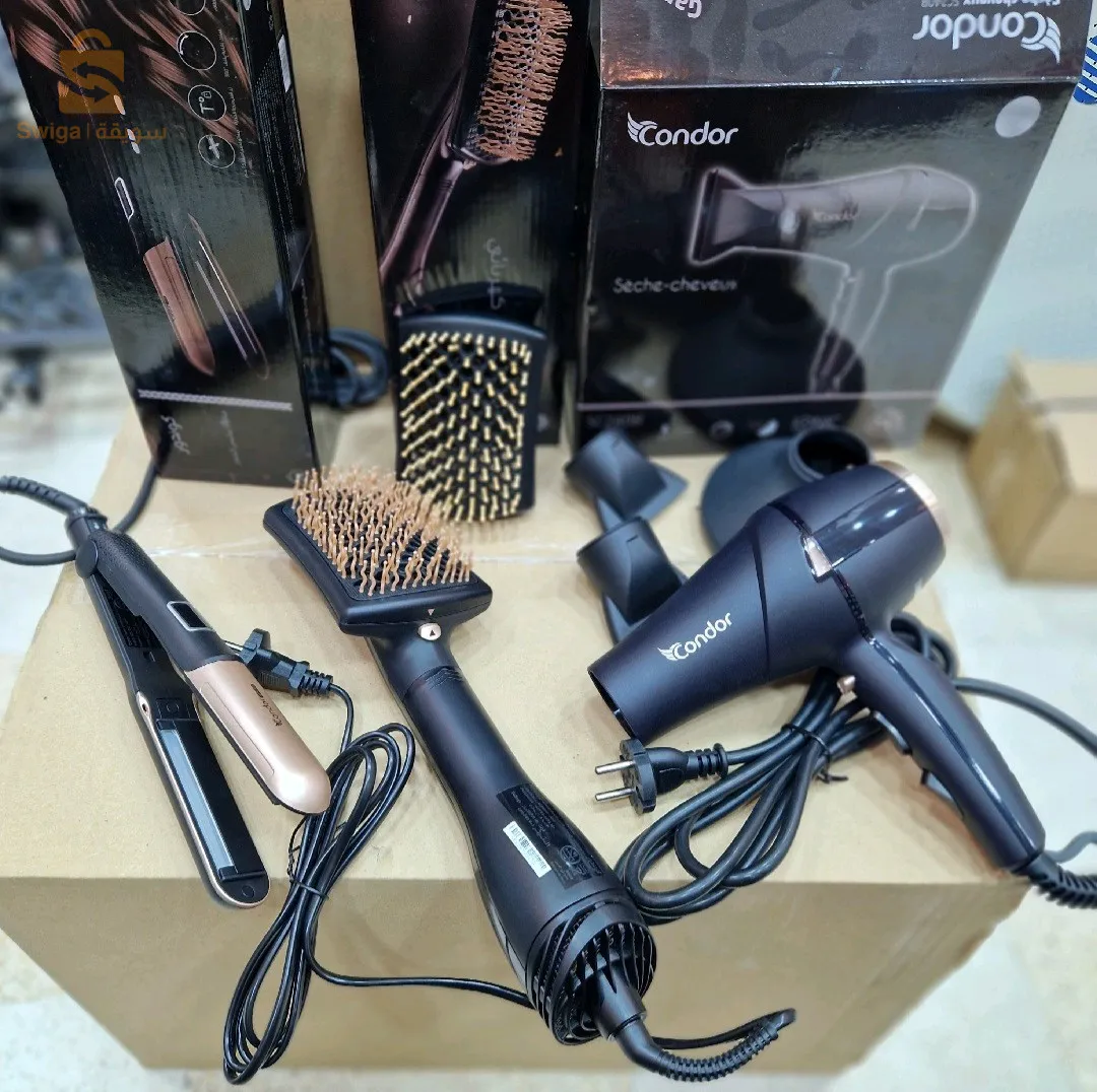 Pack Condor Séchoir + lisseur + brosse chauffante