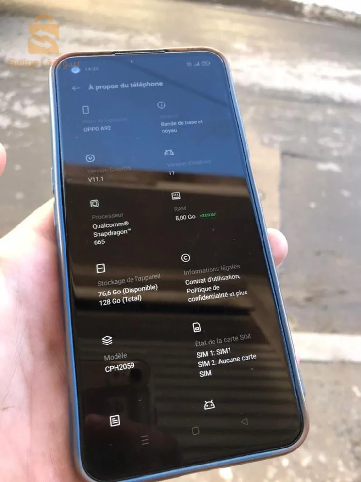 oppo A92 8/128gb snapdragon665