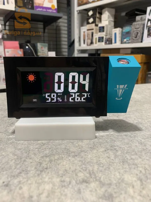 ساعة منبه رقمية للعرض، وظيفة الغفوة، زاوية قابلة للتعديل، إضاءة خلفية$👍
