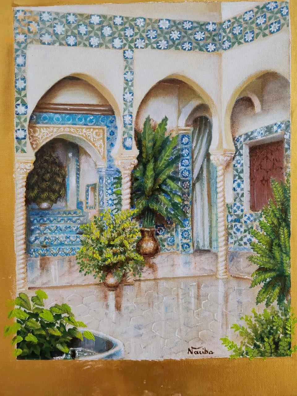 لوحة فنية زيتية متقنة