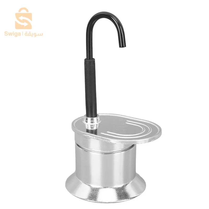 Cafetière Italienne Moka à Tube en Alliage d'Aluminium 50ml - ماكينة صنع قهوة الموكا الإيطالية بأنبوب من سبائك الألومنيوم$👍