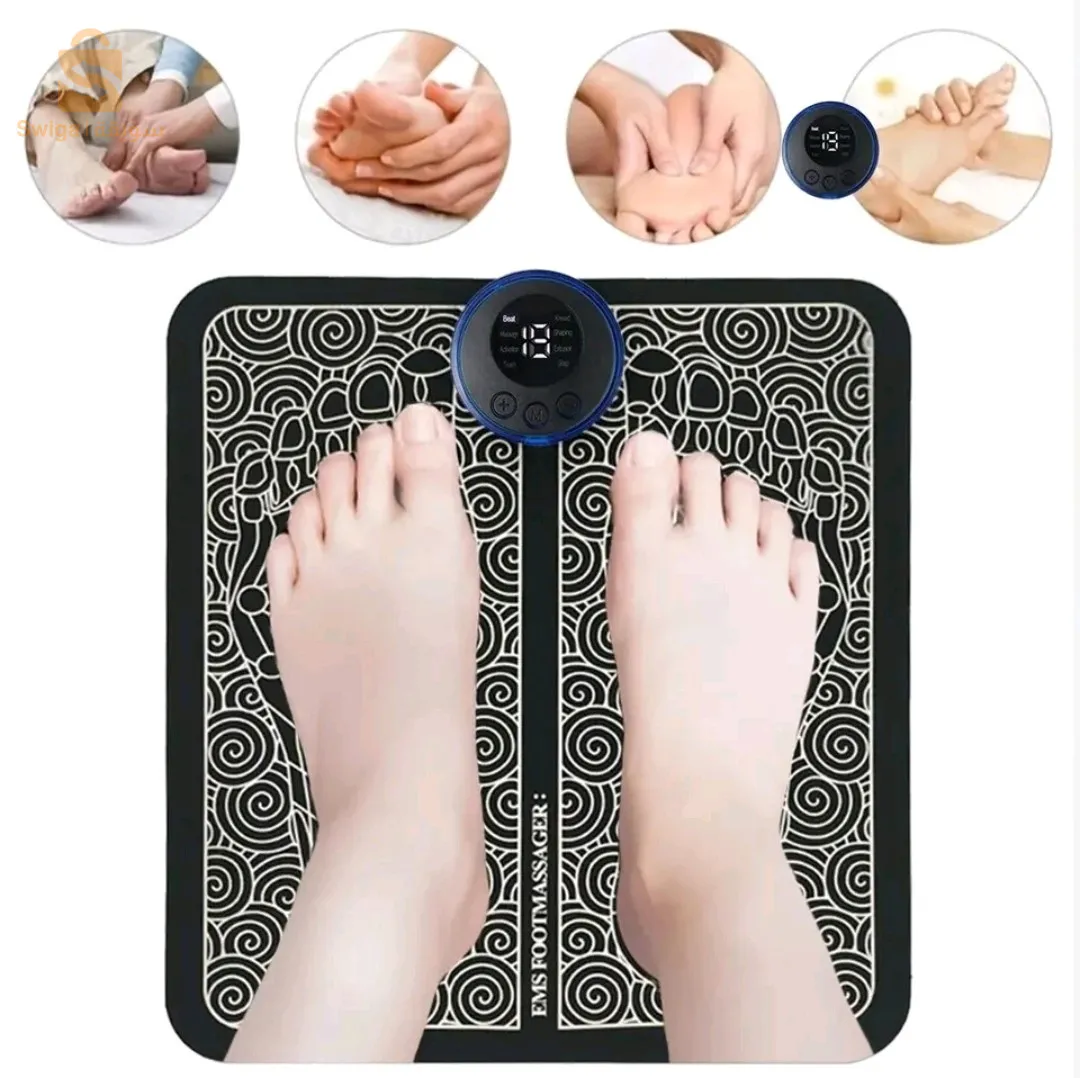 وسادة تدليك القدم الكهربائية...  Tapis massage