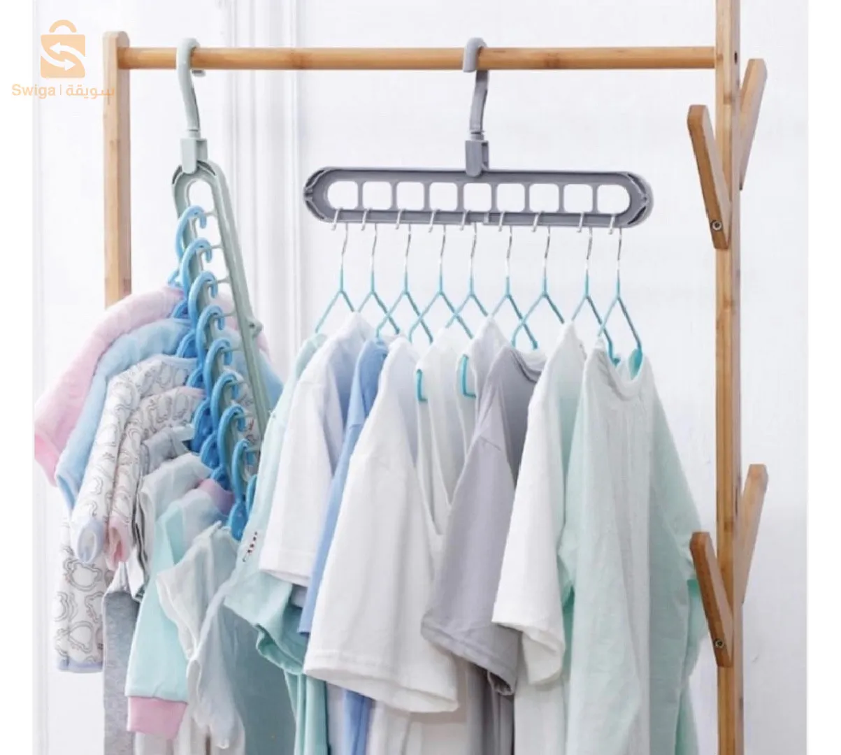 حاملة علاقات الملابس x4