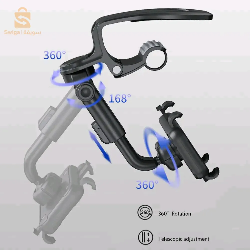 Support Smart-phone pour pare-soleil et tableau de bord de voiture