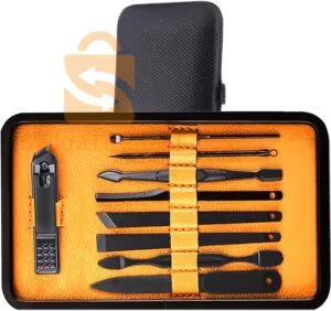 Kit de 15 pcs manucure et pédicure professionnel en acier inoxydable - مجموعة من 15 قطعة من مانيكير وباديكير احترافي من الفولاذ المقاوم للصدأ$👍
