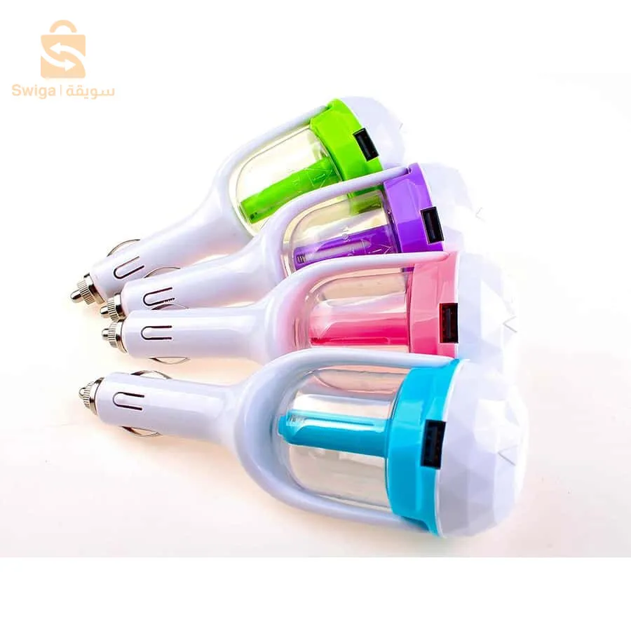 2in1 شاحن USB مرطب الهواء بالبخار للسيارة$