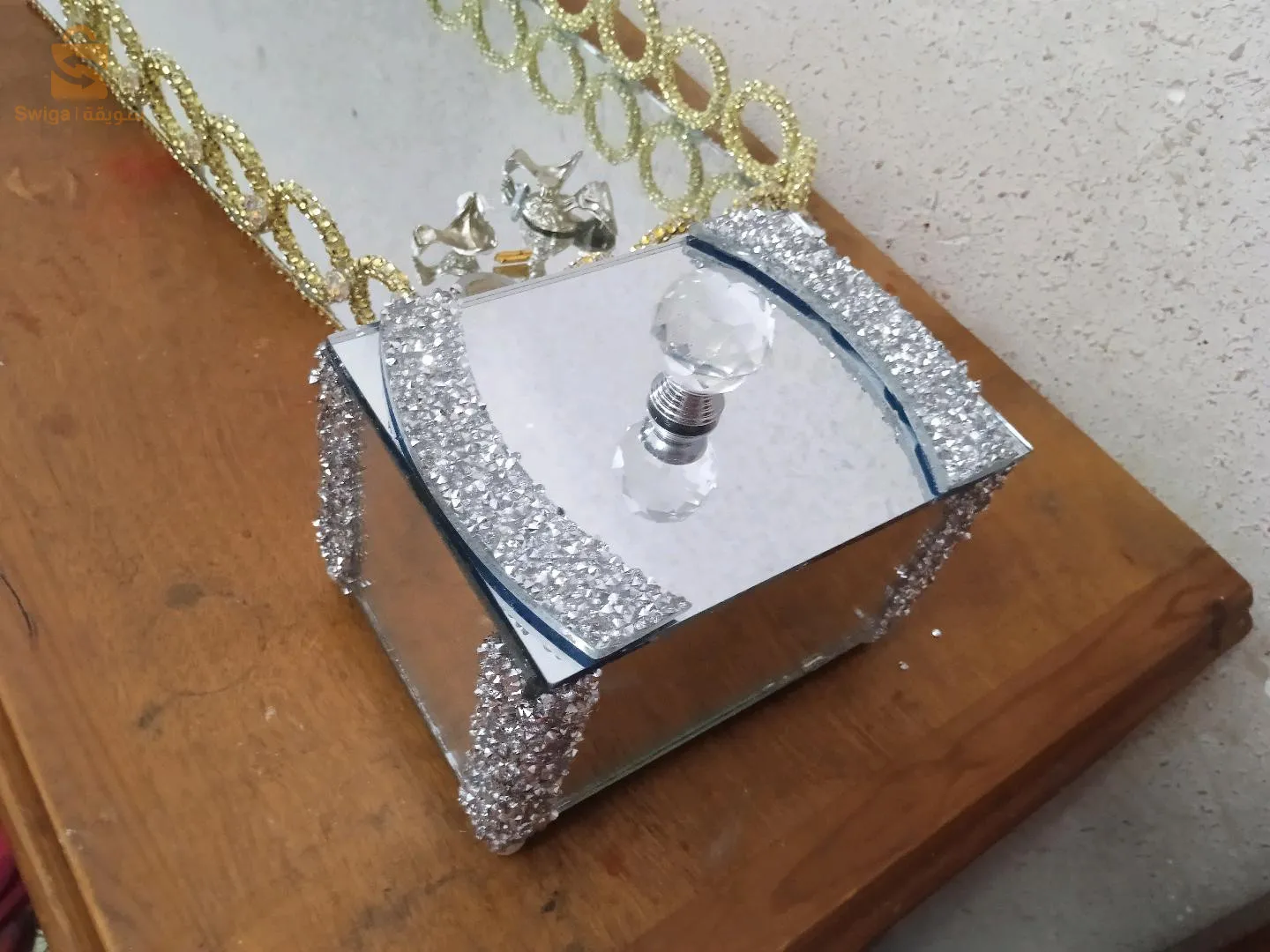 plateaux miroir et coffre