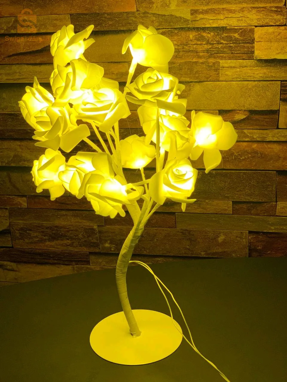مصباح طاولة LED على شكل شجرة ورد، إضاءة ديكورية، مثالي لغرفة النوم أو كهدية$👍