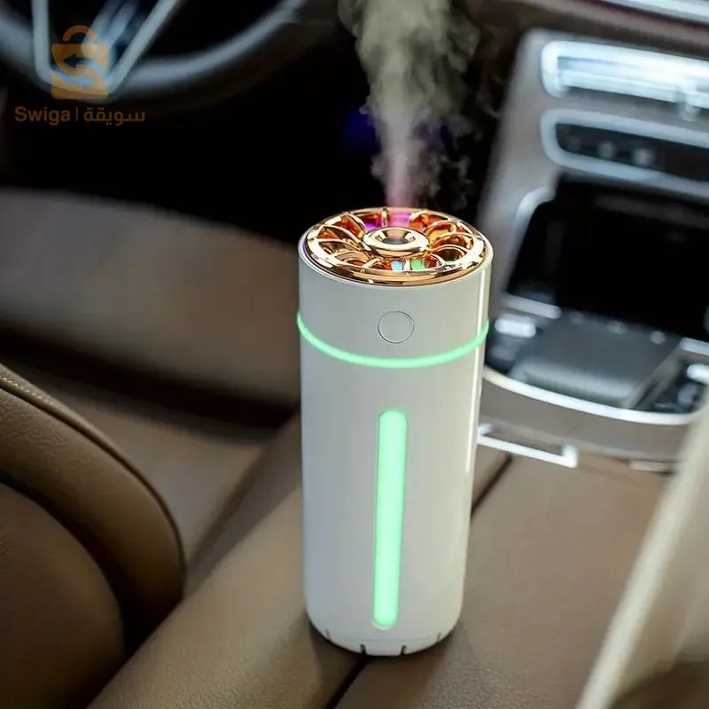 Diffuseur d’huiles essentielles et de veilleuse colorée pour véhicule 300ml